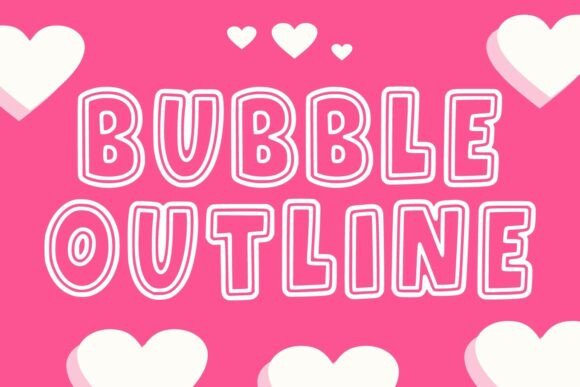 Bubble Outline Font: A Playful Choice for Modern Design