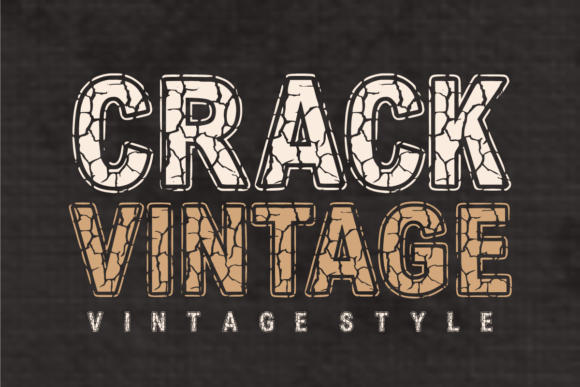 Crack Vintage: The Rugged Display Font for Authentic Design