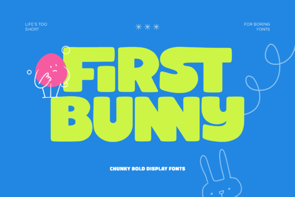 First Bunny: The Bold Display Font for Joyful Design