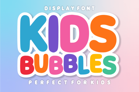 Kids Bubbles: The Playful Font for Vibrant Design