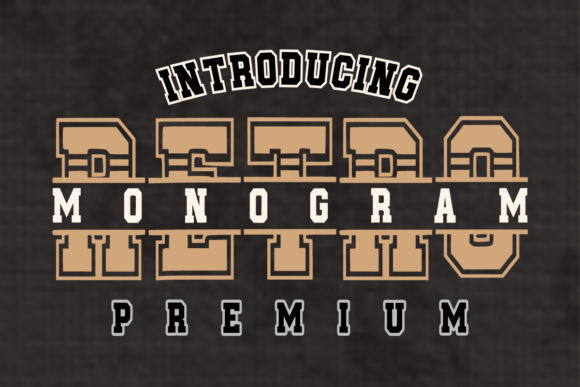 Monogram Retro: A Bold Typography Choice for Vintage Branding