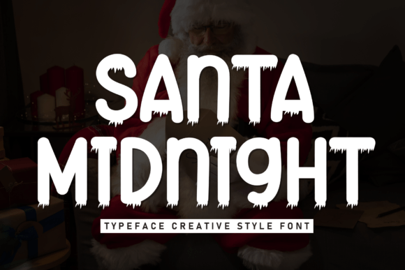 Santa Midnight: Modern Typography for Friendly Branding