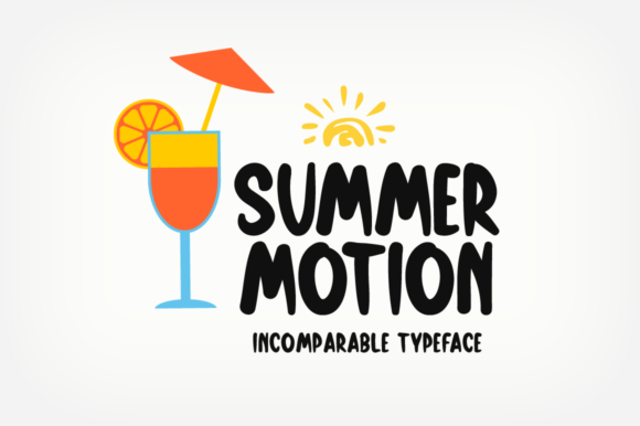 Summer Motion: The Friendly Display Font for Modern Design
