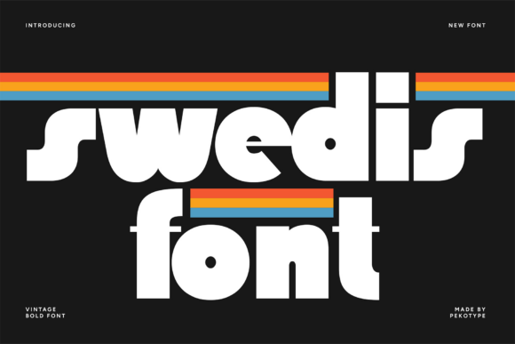 Swedis: A Bold Vintage Display Font for Modern Design